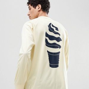 Adidas originals HZA Valley Long Sleeve Top in Yellow